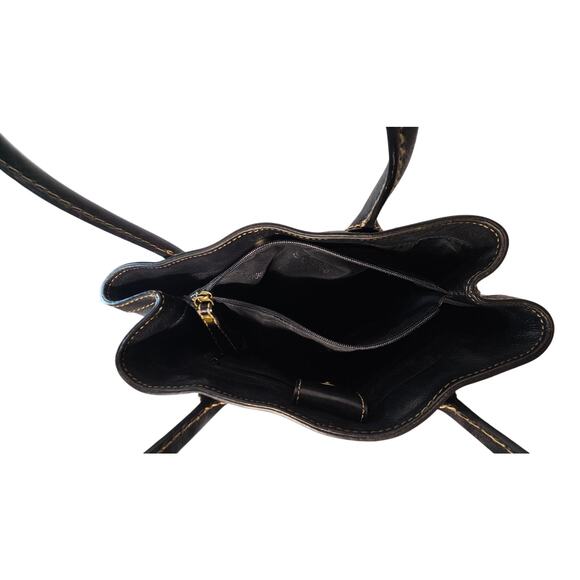 Fossil 1954 Montana Black Leather Satchel Shoulder Bag 75082 - Picture 5 of 11